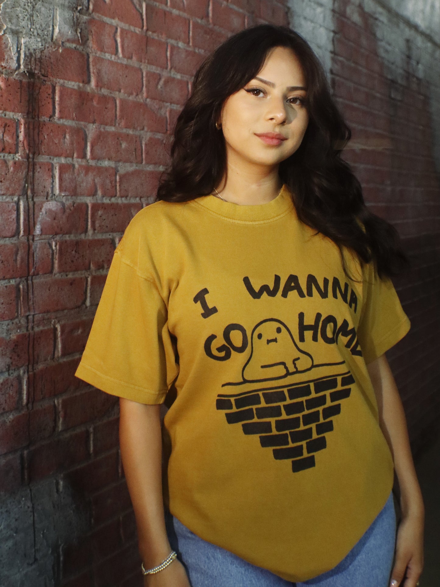 Wanna Go Home Heavy Tee